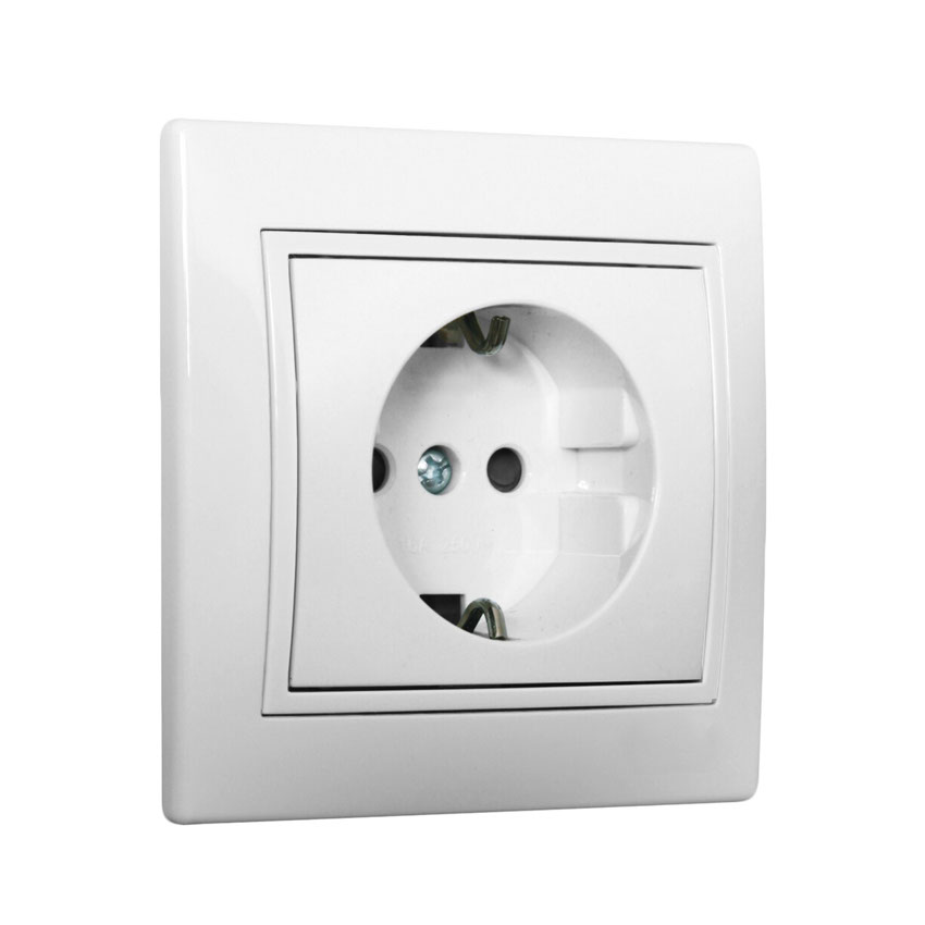 mecanismos eléctricosSerie EuropaERP60U BASE SCHUKO 2P+T BLANCA SERIE EUROPA