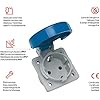  – Base empotrar | IP67 | 2P+TTL | 16A | 250V | Azul