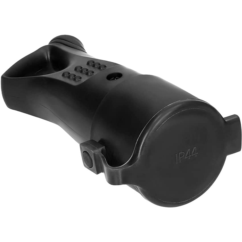 aérea de goma 16a con sujeción a dedo, ideal para conexiones seguras y eficientes en instalaciones eléctricas.