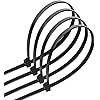 bridas de nylon negras (40 uds) de 3,6 x 200 mm. Ideales para asegurar y organizar cables, herramientas y más. Resistencia y durabilidad para proyectos en interiores y exteriores.