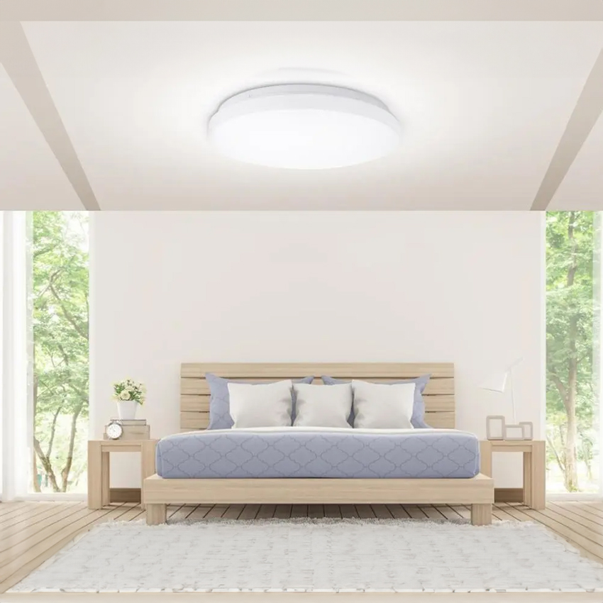 plafón LED 20W 3000K: ilumina tus espacios con su luz cálida y acogedora. Eficiente y elegante, ideal para cualquier habitación. Ahorra energía y disfruta de su larga vida útil.