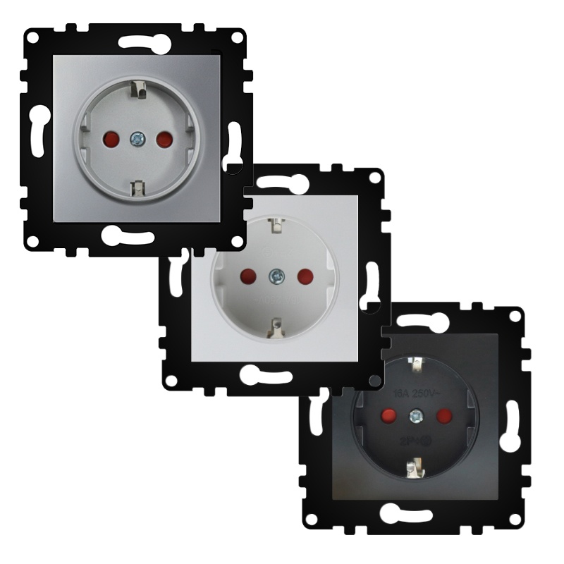 interruptor simple pulsador negro con indicador luminoso - ideal para controlar luces y mejorar la visibilidad en ambientes oscuros.