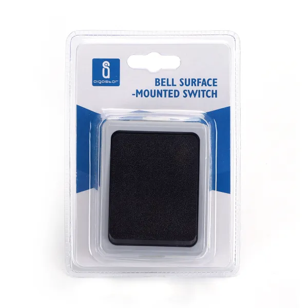 interruptor de timbre de montaje en superficie, gris, fácil instalación, ideal para hogares y oficinas, sirve para activar timbres y avisos.