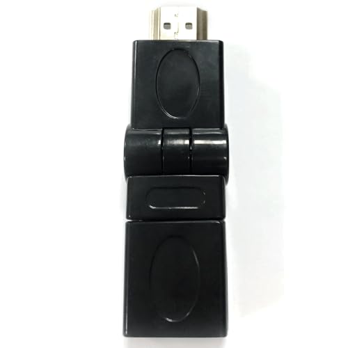 adaptador HDMI macho a hembra en elegante color negro. Ideal para conectar dispositivos a tu televisor, proyector o monitor. ¡Garantiza calidad de imagen y sonido!