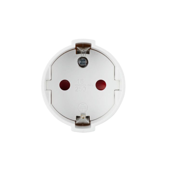 móvil 16a con anillo, 4.8mm, color blanco, ideal para soporte de equipos eléctricos en entornos variados.