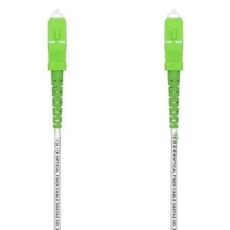 cable de fibra óptica g657a2, lszh, blanco - ideal para conexiones de velocidad y transmisión de datos.