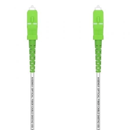 cable de fibra óptica g657a2 3.0mm lszh 30m blanco - ideal para redes de velocidad y conexionado en instalaciones interiores.