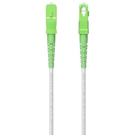 cable de fibra óptica g657a2 3.0 9/125 smf lszh 60m blanco - conexión de velocidad y transmisión de datos en redes ópticas.