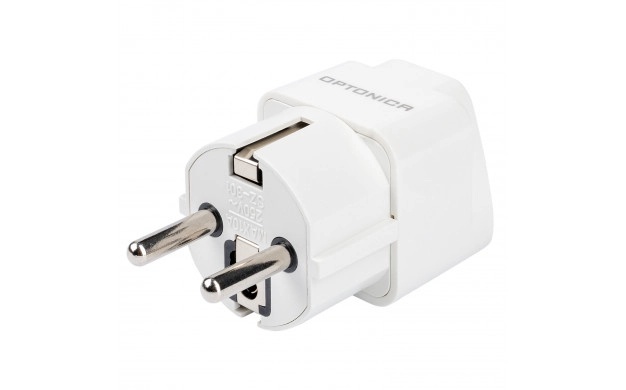 adaptador de viaje - uk a eu 220v 10a 1000w - ideal para cargar dispositivos electrónicos en europa.