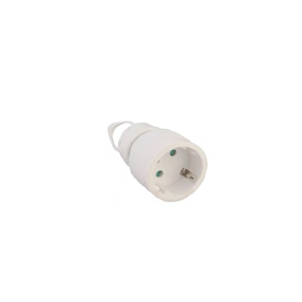 toma corriente tipo enchufe ip20, 16a, 230v, max 3500w - ideal para uso doméstico y gadgets electrónicos.