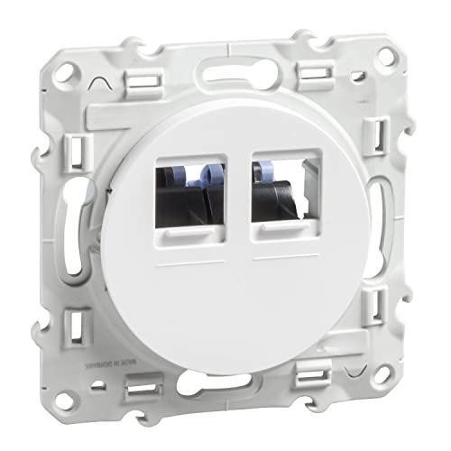  S520485 Toma RJ-45 doble Cat 6 UTP, Blanco