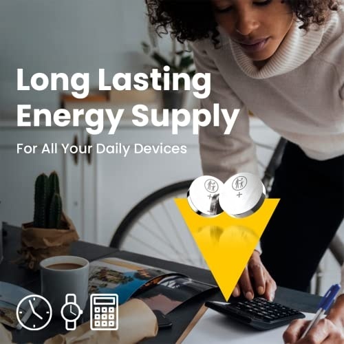 pila alcalina 1.5v lr44 ø11,6x5,4mm - ideal para relojes, juguetes y dispositivos pequeños. blister de 1 unidad.