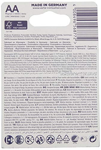 pila alcalina lr06 aa 6ud 1.5v, larga duración, ideal para dispositivos de uso diario como controles remotos y juguetes.